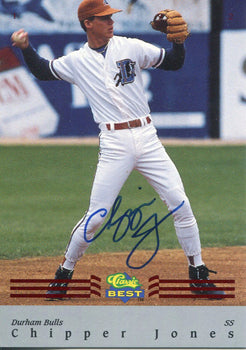 Chipper Jones Autographed 1992 Classic Best Card