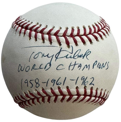 Tony Kubek Autographed Official Major League Baseball (Jsa)