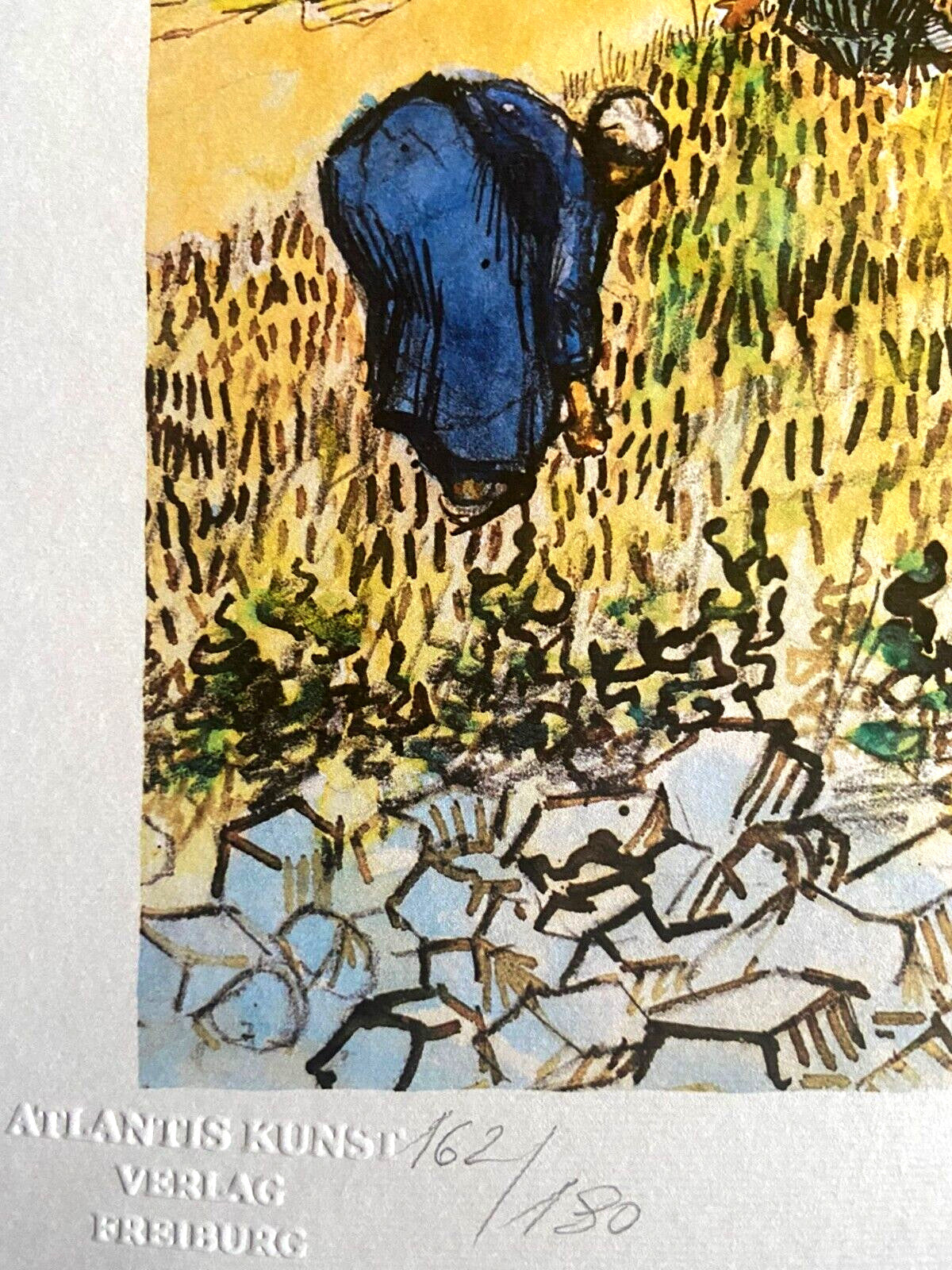 Vincent Van Gogh Lithograph From An Painting Coa Signed Op Numbered