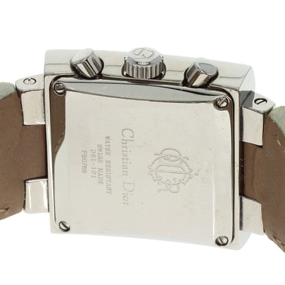 Christian Dior Riva Sparkling Chronograph Watches D81-101 Stainless Steel/Le...