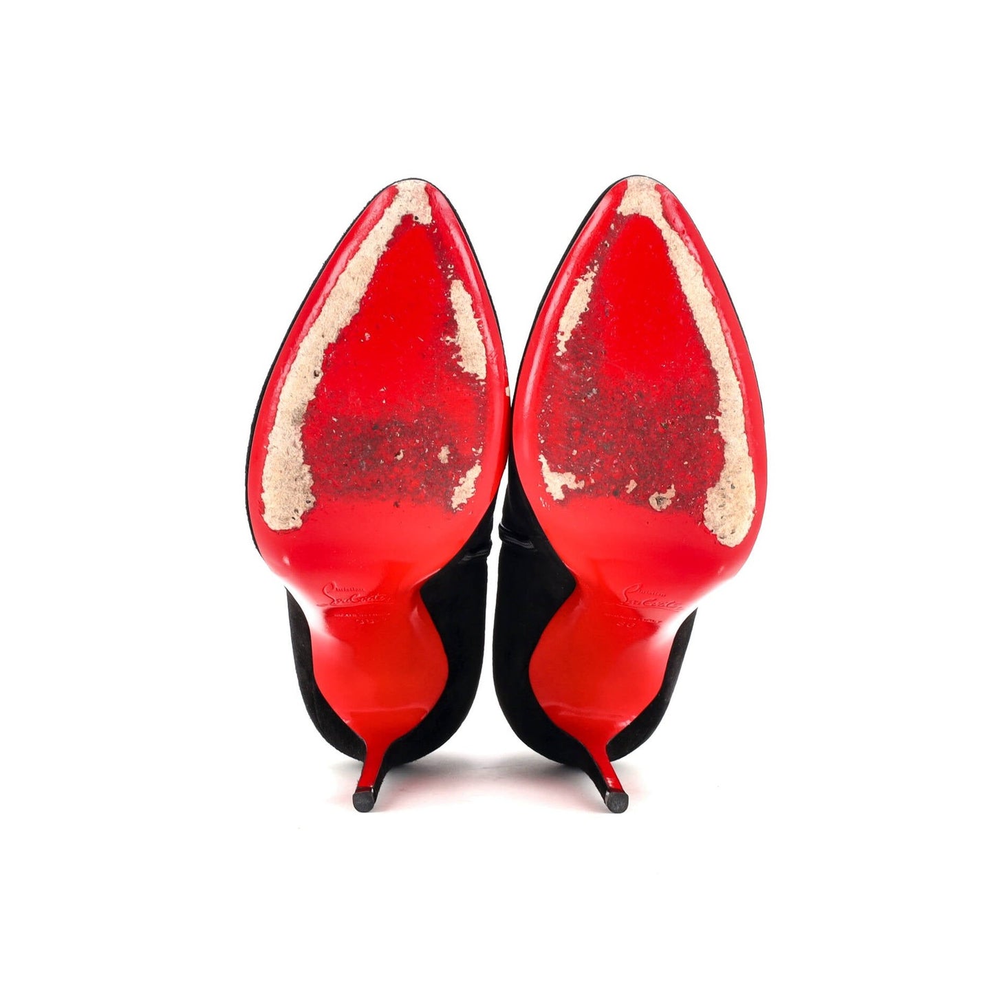 Christian Louboutin Women'S Eloise Heeled Ankle Boots Suede 100