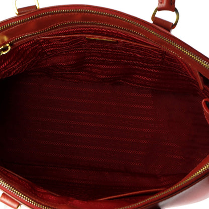 Prada Double Zip Lux Tote Saffiano Leather Large