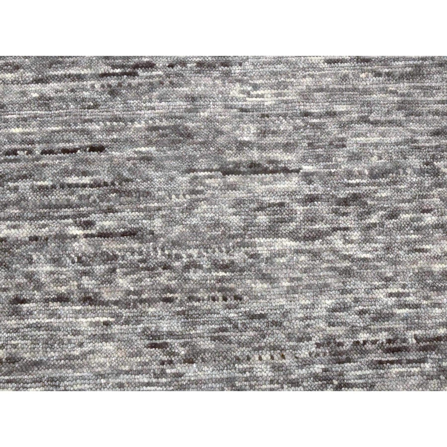 9'2"X11'10" Blue Geometric Art Deco Collection Wool Hand Knotted Rug