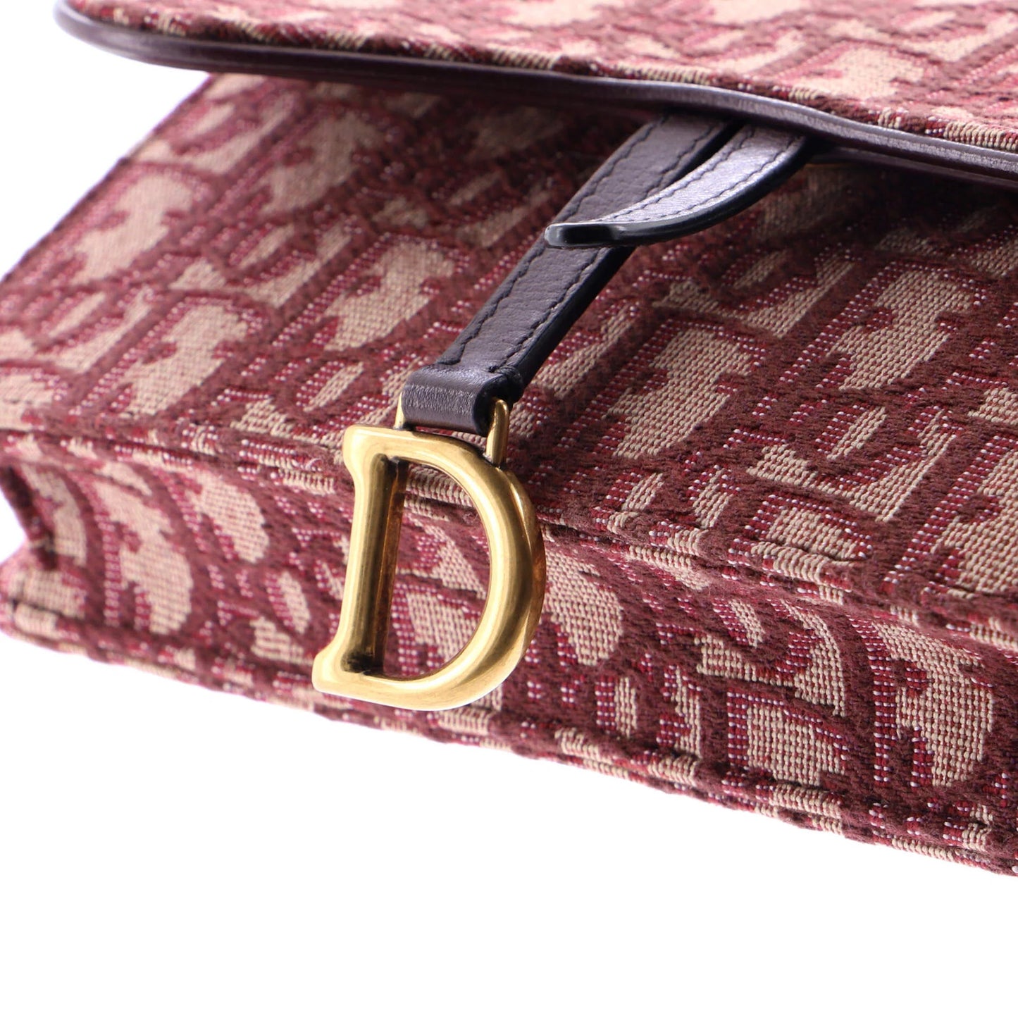 Christian Dior Saddle Rectangular Belt Bag Oblique Canvas