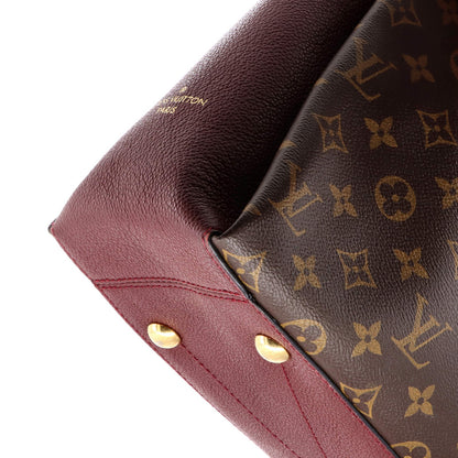 Louis Vuitton Surene Handbag Monogram Canvas With Leather Mm