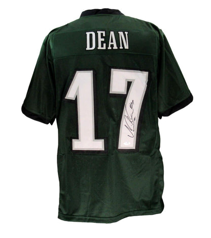Nakobe Dean Signed/Auto Green Custom Football Jersey Eagles Psa/Dna 193060