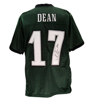 Nakobe Dean Signed/Auto Green Custom Football Jersey Eagles Psa/Dna 193060
