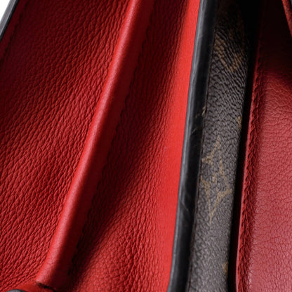 Leather Louis Vuitton Victoire Handbag Monogram Canvas and