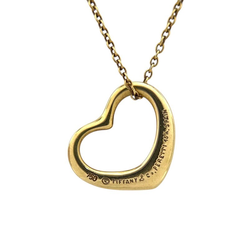 Tiffany & Co. Open Heart Necklace K18Yg