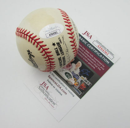 Wayne Huizenga Autographed Onl Baseball Owner Florida Marlins Blockbuster Jsa