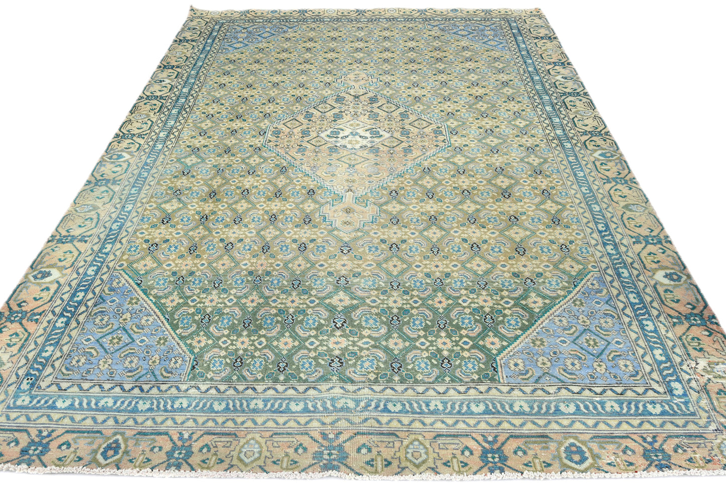 6X9 Ft Semi-Antique Distressed Vintage Oriental