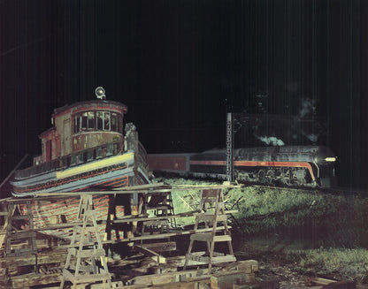 O. Winston Link Train #21 Over Bridge 5 West Bound Out Of Norfolk Virginia 27.5