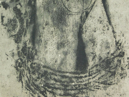 Johnny Friedlaender (Germany) Etching Female Nude Print Signed Sheet Only