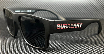 BURBERRY BE4358 346481 Matte Black Grey Polarized