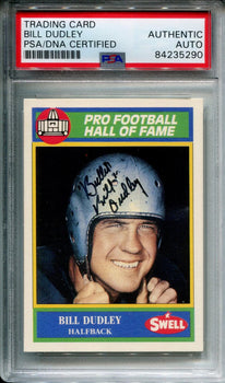 Bill Dudley 1990 Autographed Swell Football Card