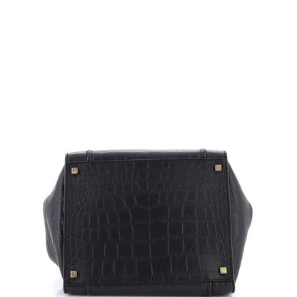 Celine Phantom Bag Crocodile Embossed Leather Medium