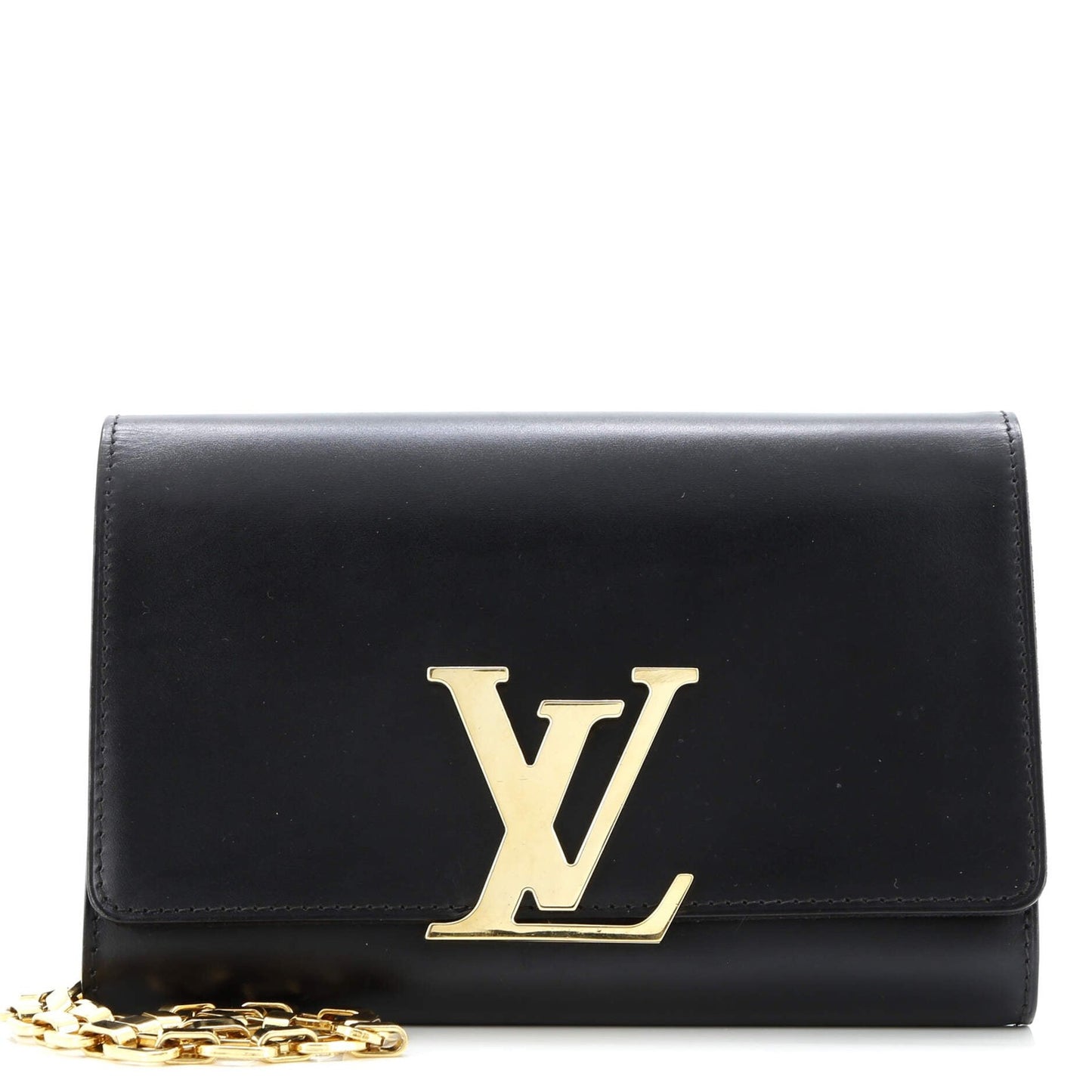 Louis Vuitton Chain Louise Clutch Leather Mm