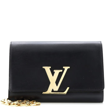 Louis Vuitton Chain Louise Clutch Leather Mm