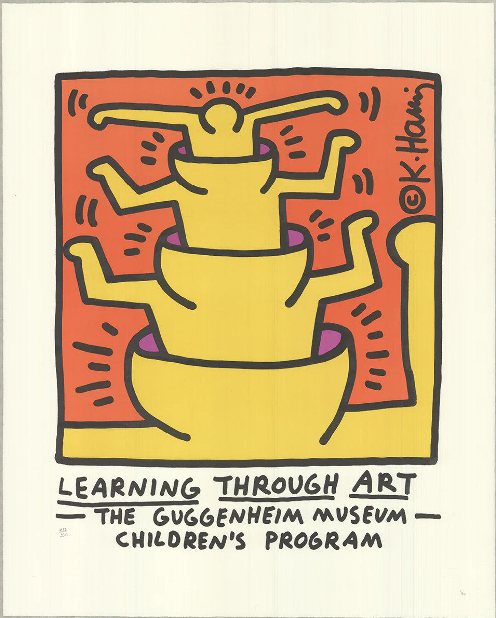 Keith Haring Learning Through Art " Lithograph Pop Art