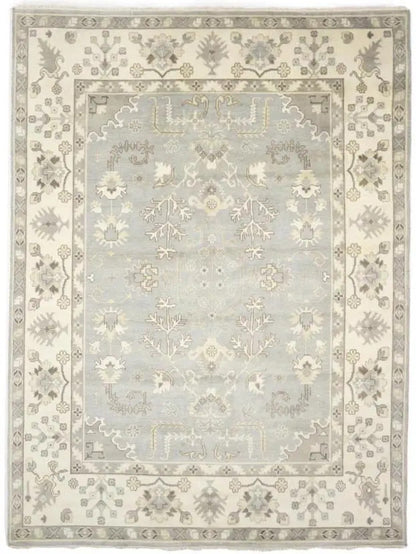 Handmade Floral Muted Colors Oushak Chobi