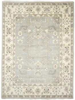 Handmade Floral Muted Colors Oushak Chobi