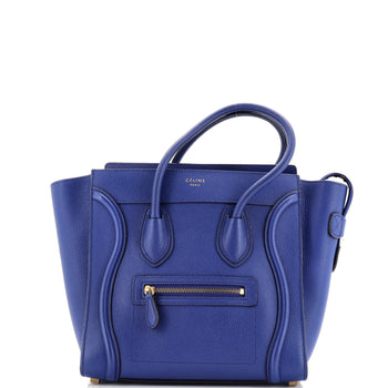 Celine Luggage Bag Grainy Leather Micro