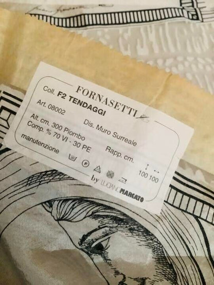 Rare Fornasetti See-Through Fabric Samples With