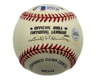Curt Flood Autographed Rawlings Onl Baseball St.