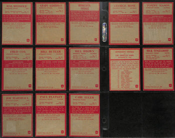 11965 Philadelphia Football Vikings Team Set (13/14) Cards Carl Eller Rc 189255