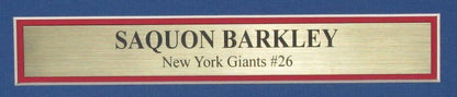 Saquon Barkley Autographed 11X14 Photo New York Giants Framed Beckett