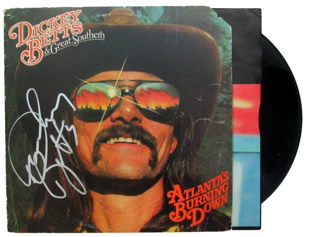 Dickey Betts Signed/Autographed Burning Down Album Allman Brothers Jsa 201221