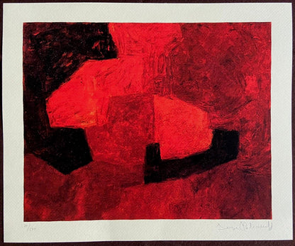 Serge Poliakoff Lithograph Moma Museum Firmata Op Numerata A Matita Crayon #