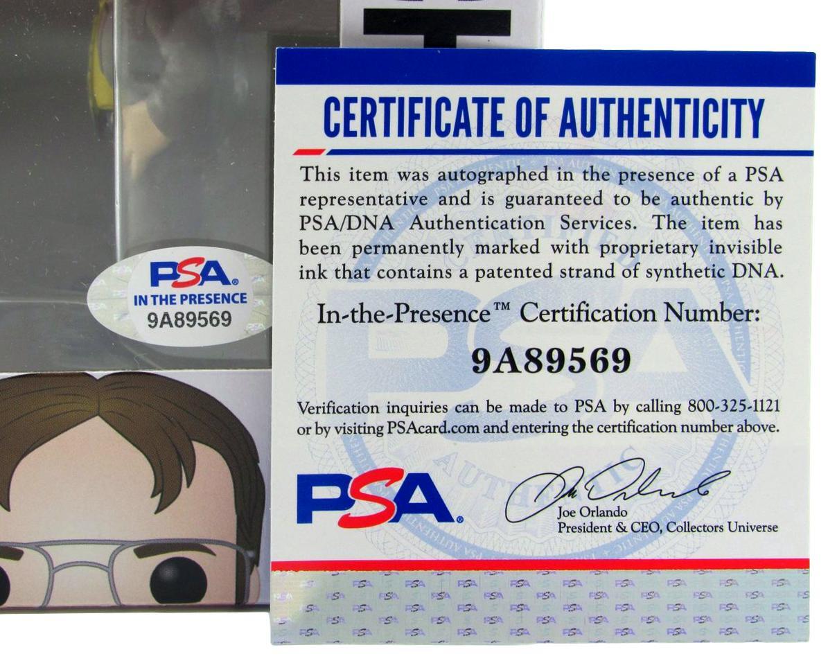 Rainn Wilson Signed Dwight Schrute The Office Funko Pop 871 Psa/Dna  Itp 160483