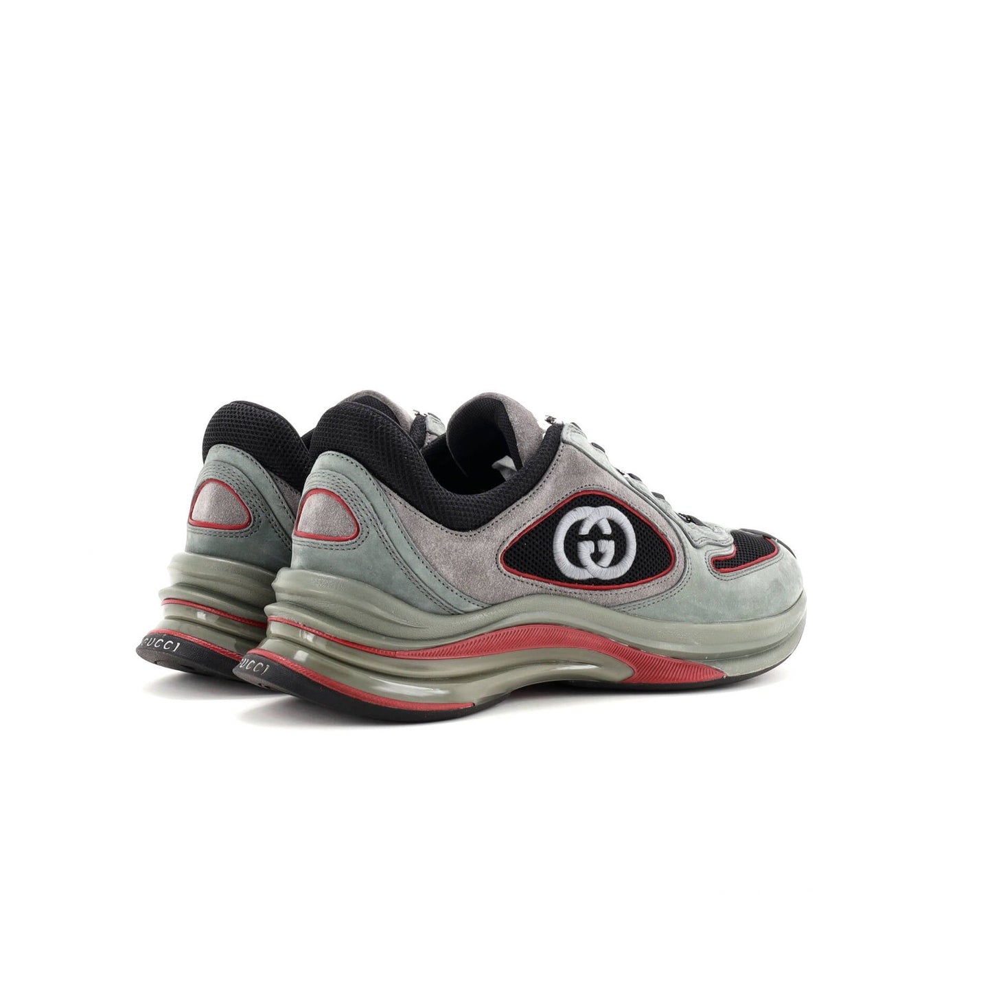 Gucci Run Sneakers Technical Fabric And Suede