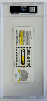 Eddie Murray Signed 3000Th Career Hit Ticket June 30 1995 (Psa) Mint 9