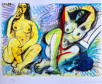 Pablo Picasso Lithograph Coa 180Es. Signed Numbered And Limited