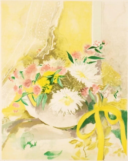 Joyeux - 'Bouquet' Limited Edition Lithograph, Signed, Framed, Authentic