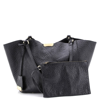 Burberry Canter Tote Check Embossed Leather Small