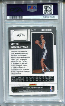 Victor Wembanyama 2023 Panini Contenders #11 Psa 9 Card