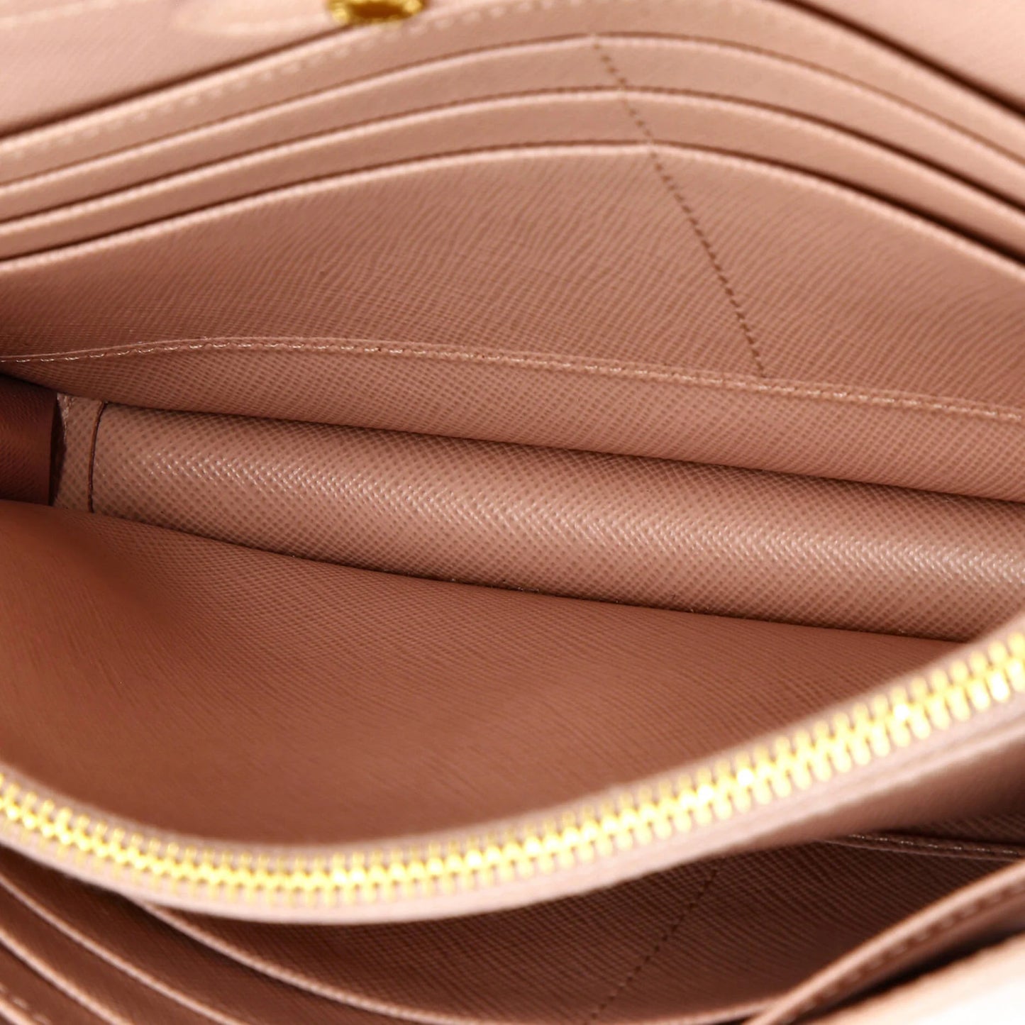 Prada Wallet On Strap Saffiano Leather Small