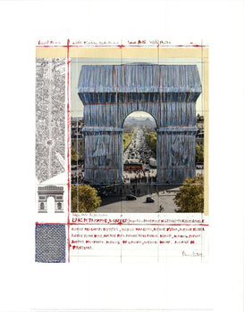 Javacheff Christo L'Arc De Triomphe, Wrapped Project For Paris Iii 