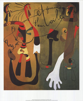 Joan Miro Painting (Escargot Femme Fleur Etoile) 
