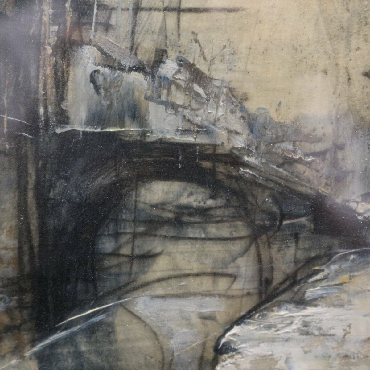 Suzhou - Cai Guohua ( CHINA) Signed Original Painting Oil on Canvas Framed