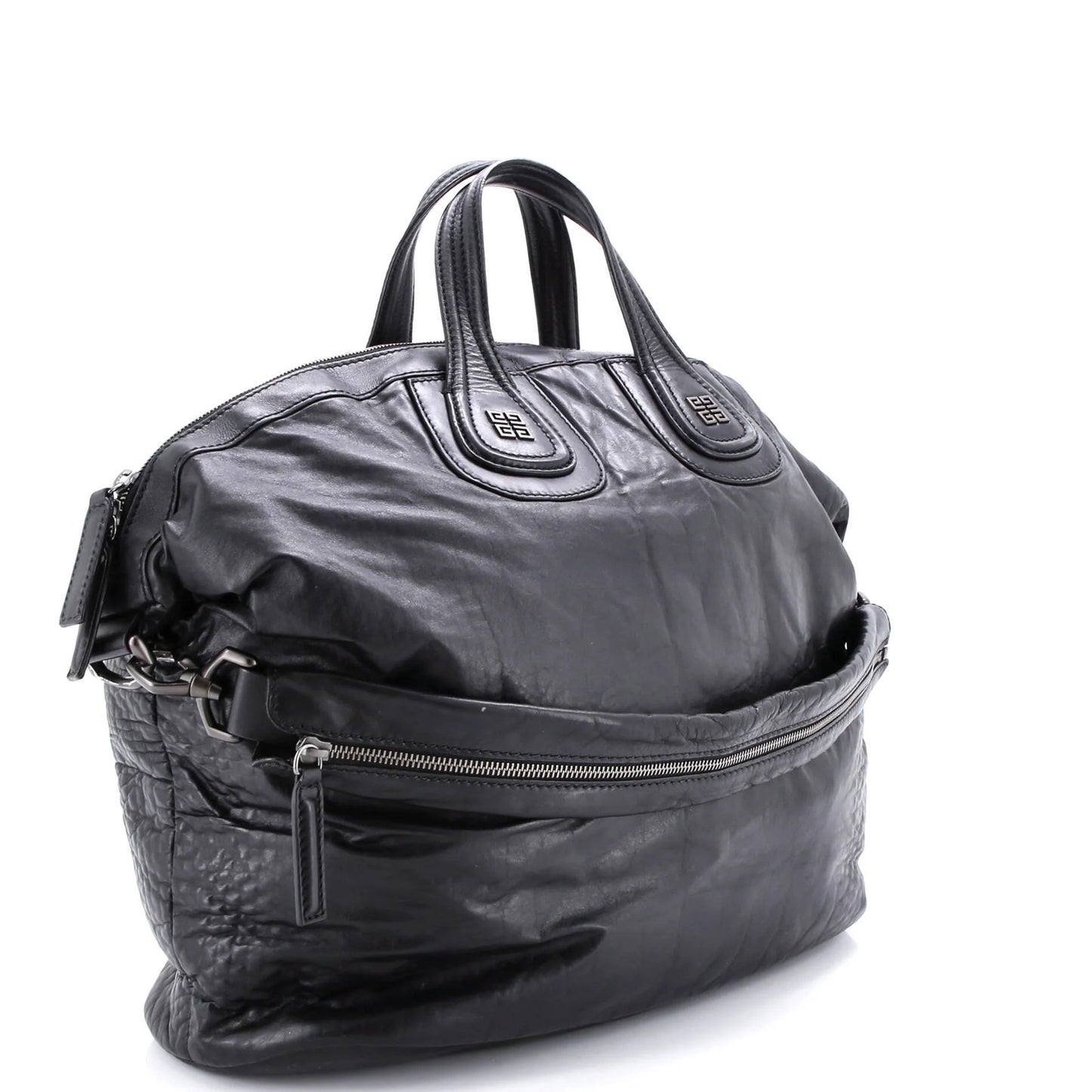 Givenchy Nightingale Satchel Embossed Leather Large