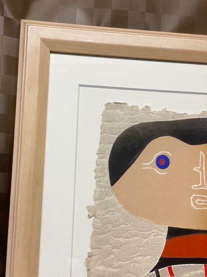 Max Papart (French) Ed100 Collage Limited Edition Print Pencil Signed Framed