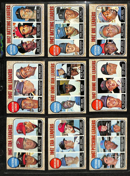 1968 Topps Baseball Card Complete Set (1-598)
