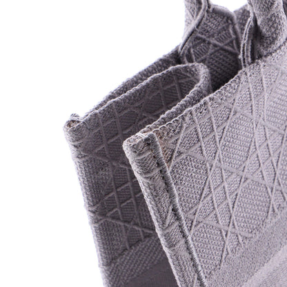 Christian Dior Book Tote Cannage Embroidered Canvas Medium