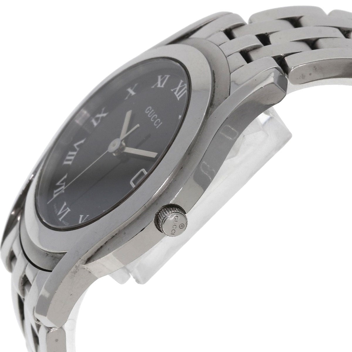Gucci Round Face Watches 5500M Stainless Steel/Stainless Steel