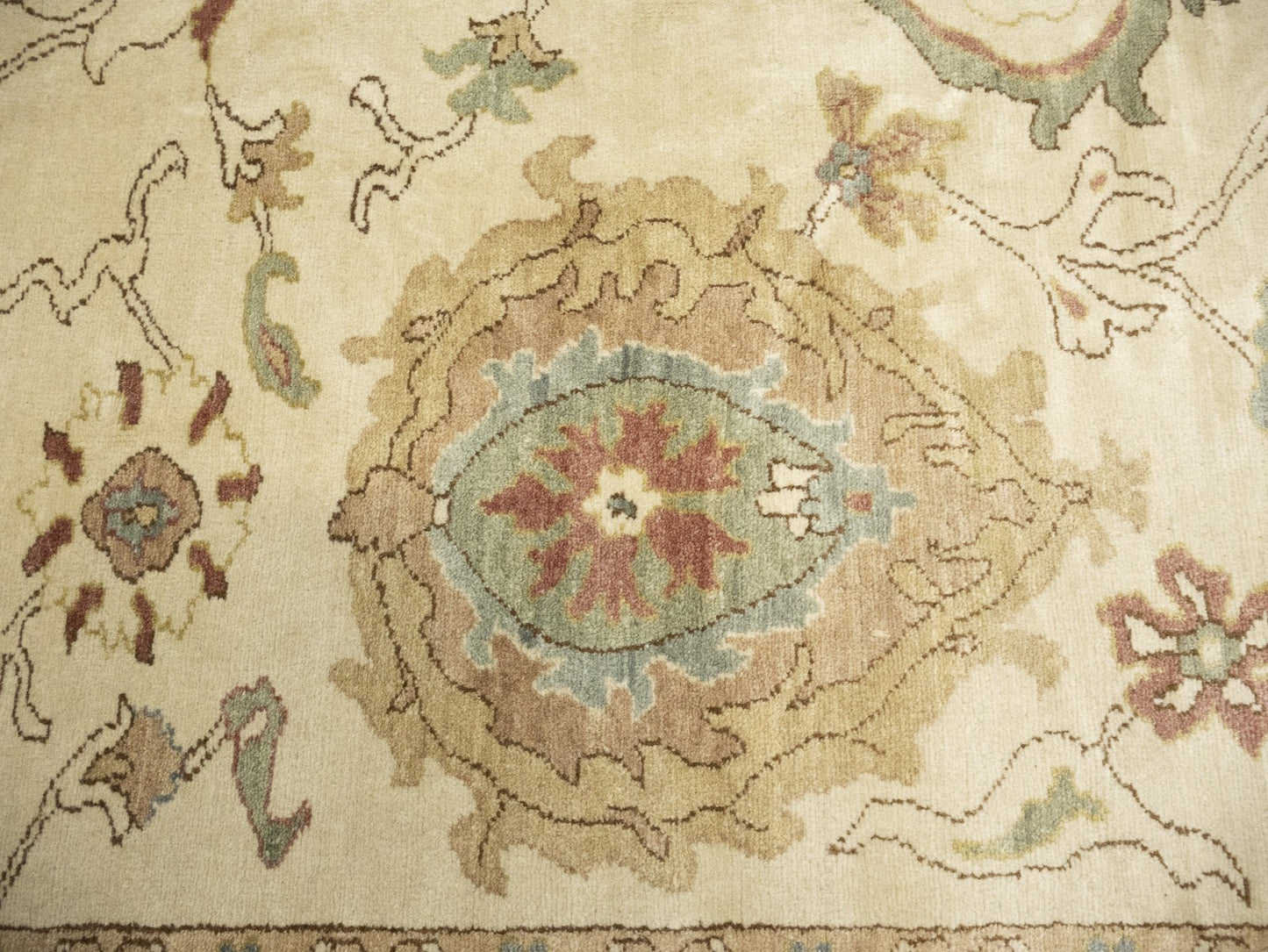 Oriental Floral Carpet Rug Turkish Style Oversized 126X17 Handmade