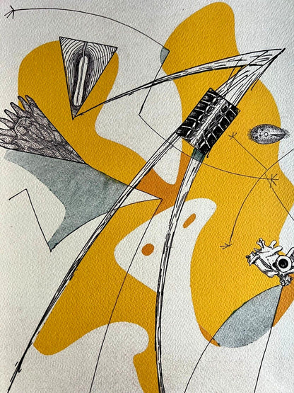 Max Ernst Lithograph Coa Signed Op Numbered By Hand